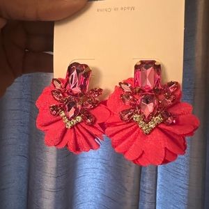 Pink earrings